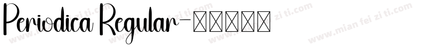 Periodica Regular字体转换
